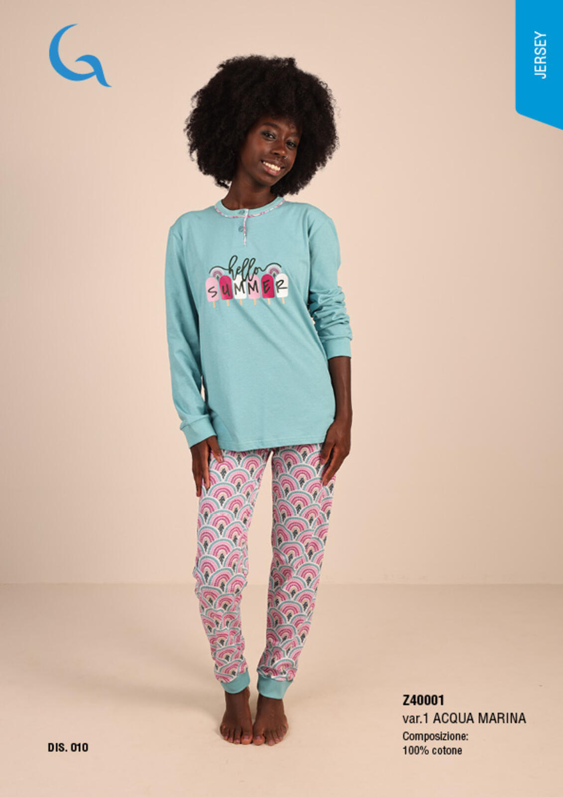 PIGIAMA RAGAZZA M/L Z40001 Tellini S.r.l. Ingrosso Abbigliamento